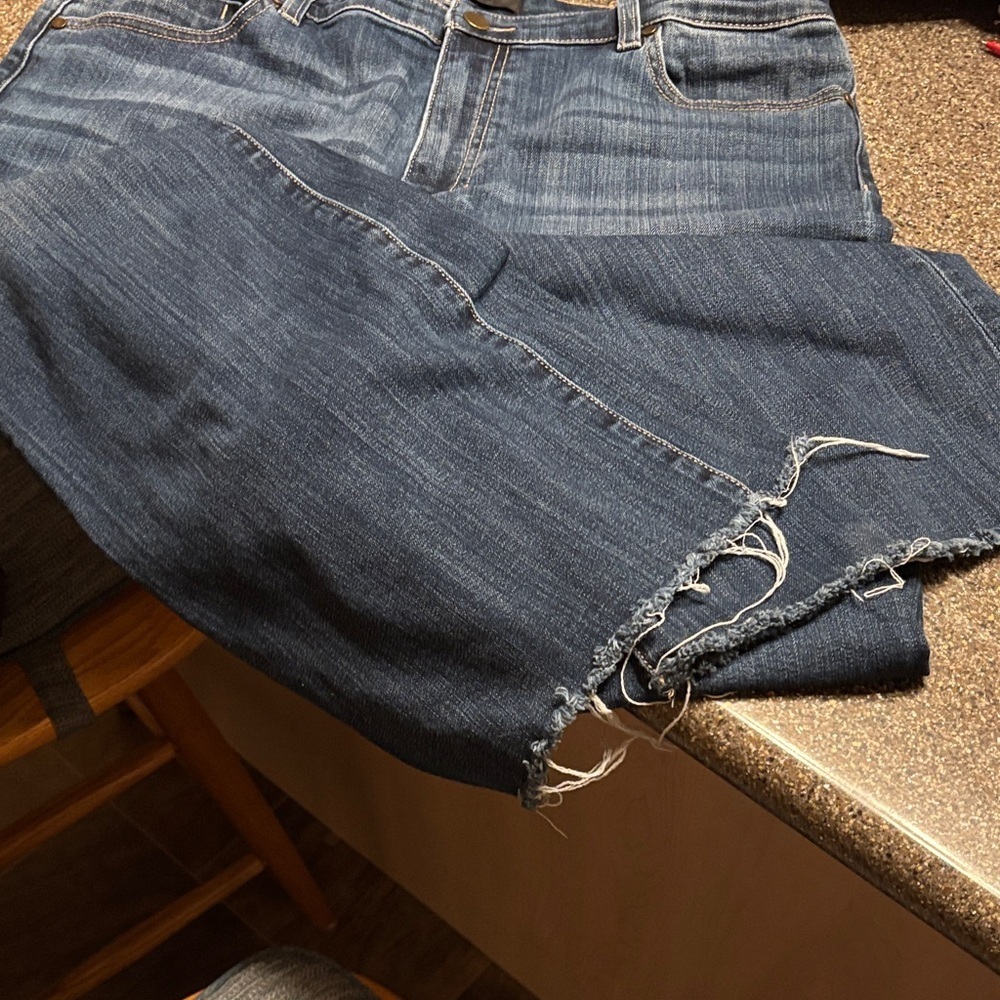Liverpool Dark Blue Straight Leg Jeans